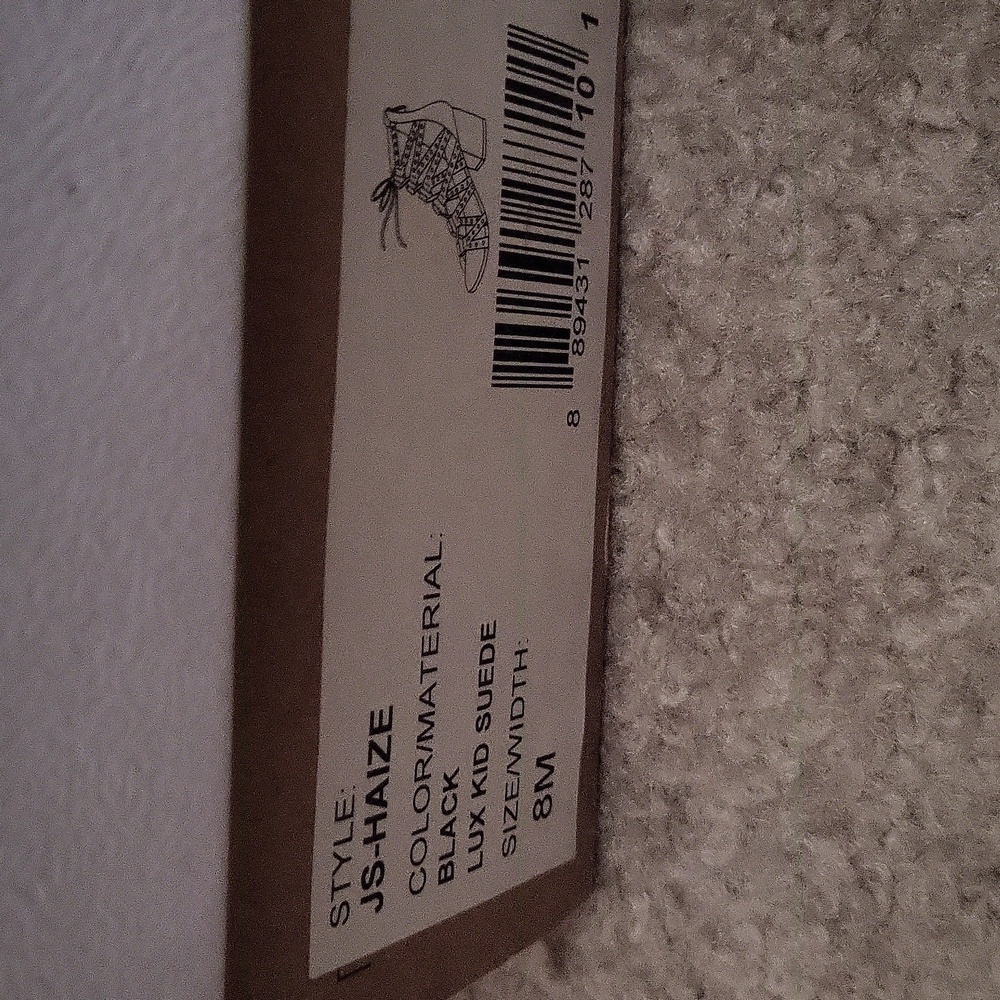 Jessica Simpson Black suede sandals 8 - Picture 3 of 4